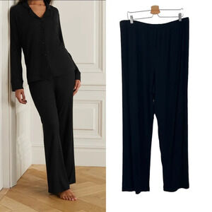 Skims Soft Lounge Ribbed Pants Black Onyx‎ Plus Size 3X